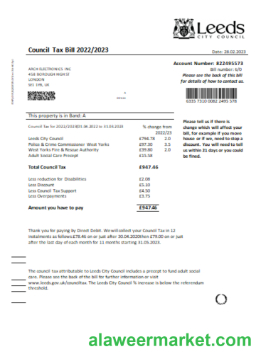 Leeds City Council tax business bill, SCR